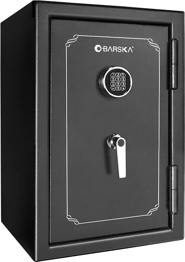 Barska - 3.45 Cu. Ft.Fire-Resistant Safe with Digital Keypad Lock - Black