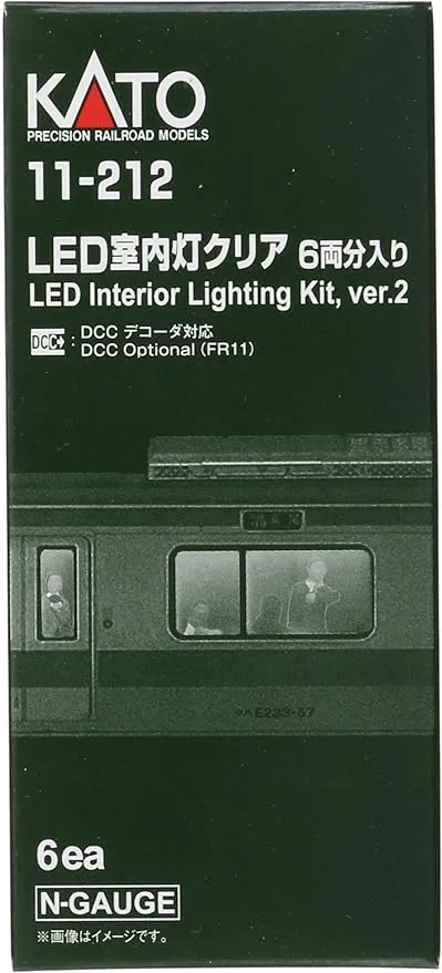 Kato USA, Inc. N Passenger Car Light Kit, White LED (6), KAT11212