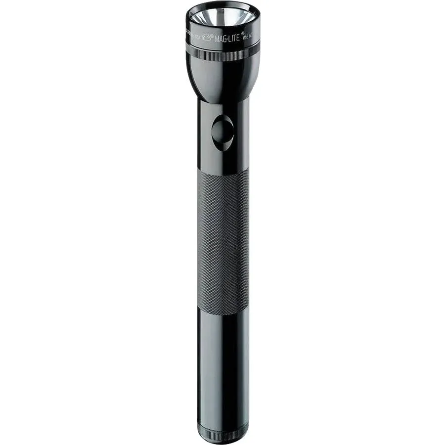 Maglite Heavy-Duty Incandescent 3-Cell D Flashlight, Black