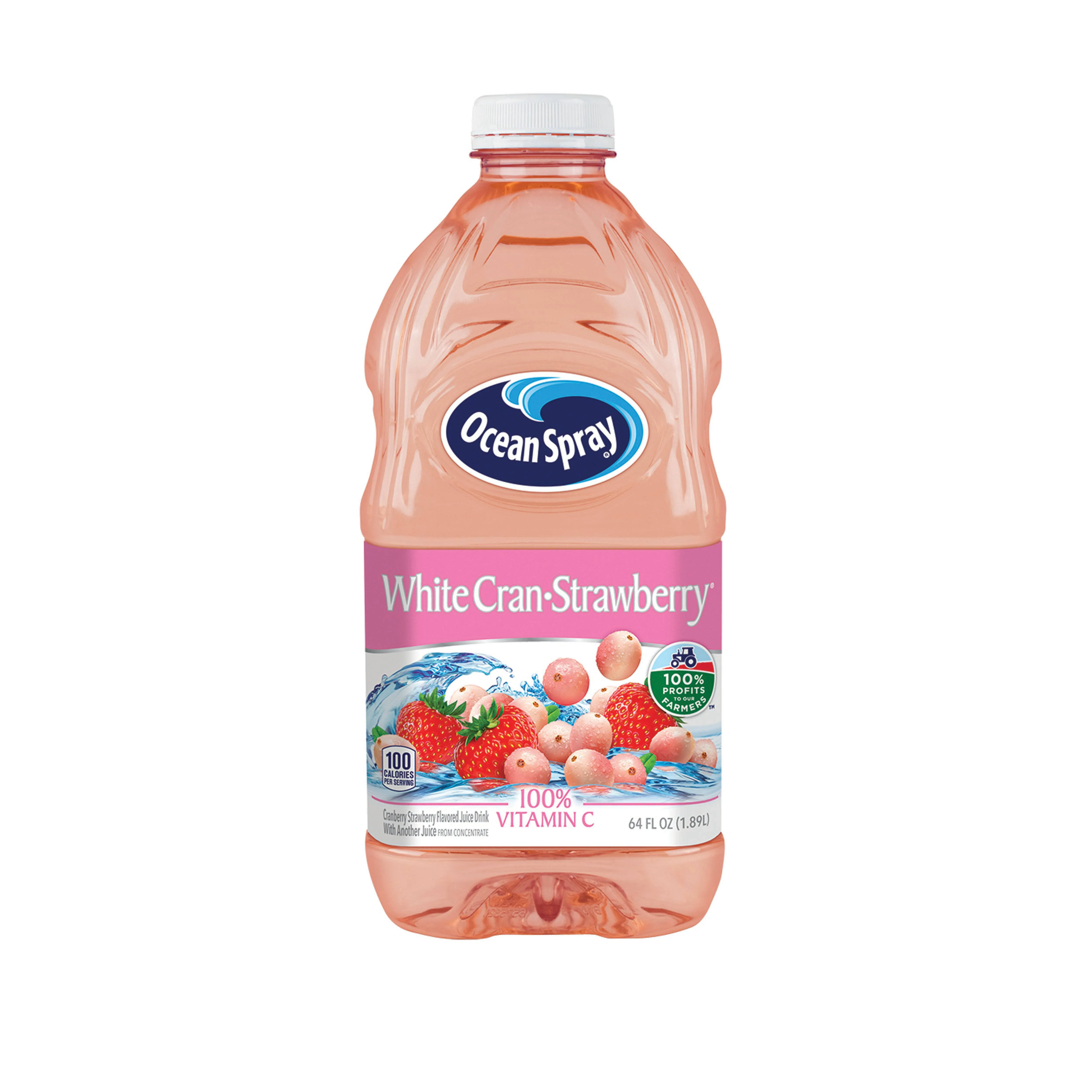 Ocean Spray White Cran-Strawberry Juice, Plastic Bottle