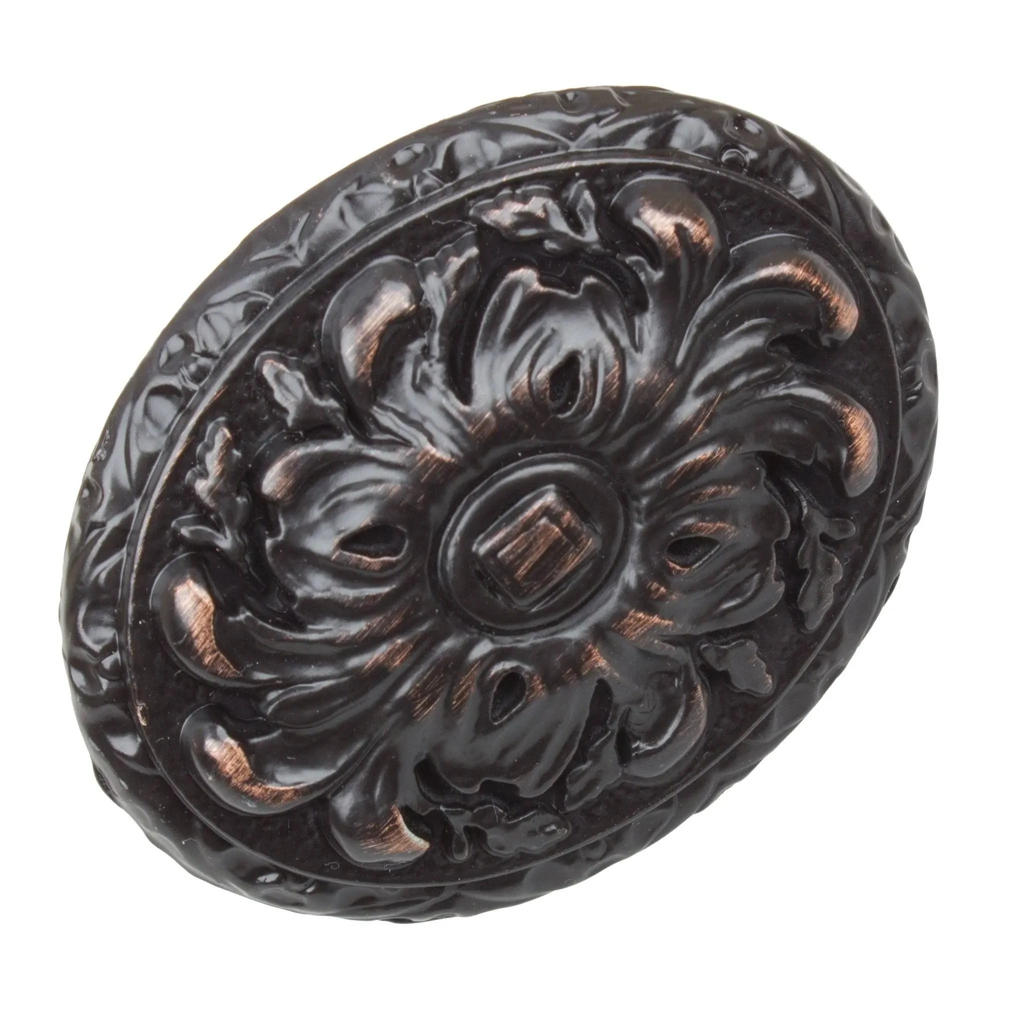 GlideRite Hardware 5710-ORB-10 2" Old World Ornate Oval Cabinet Knobs, Oil Rubbed ...