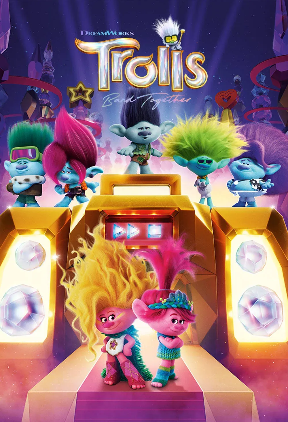 Trolls Band Together Blu-Ray + DVD + Digital + Gallery Book New Factory Sealed