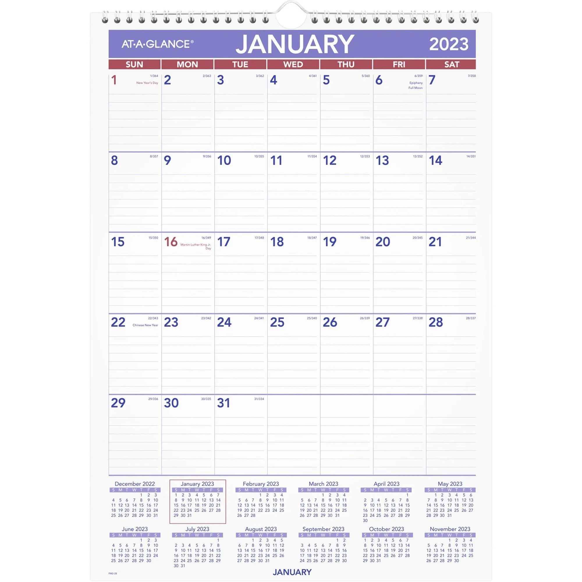 At-A-GLANCE Monthly Wall Calendar