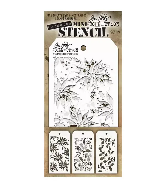 Tim Holtz Mini Stencil Set - 19