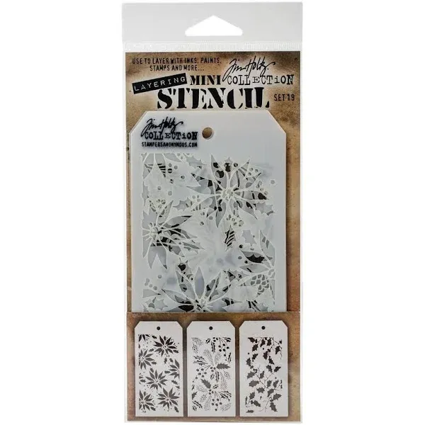 Tim Holtz Mini Layered Stencil Set 3-pkg-set #19