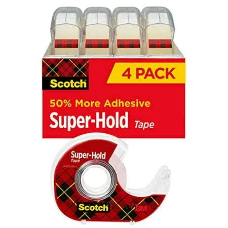 7100158484 - Scotch Super-Hold Tape 4198 3/4 in. x 650 in. (19 mm x 165 m) (4EA)