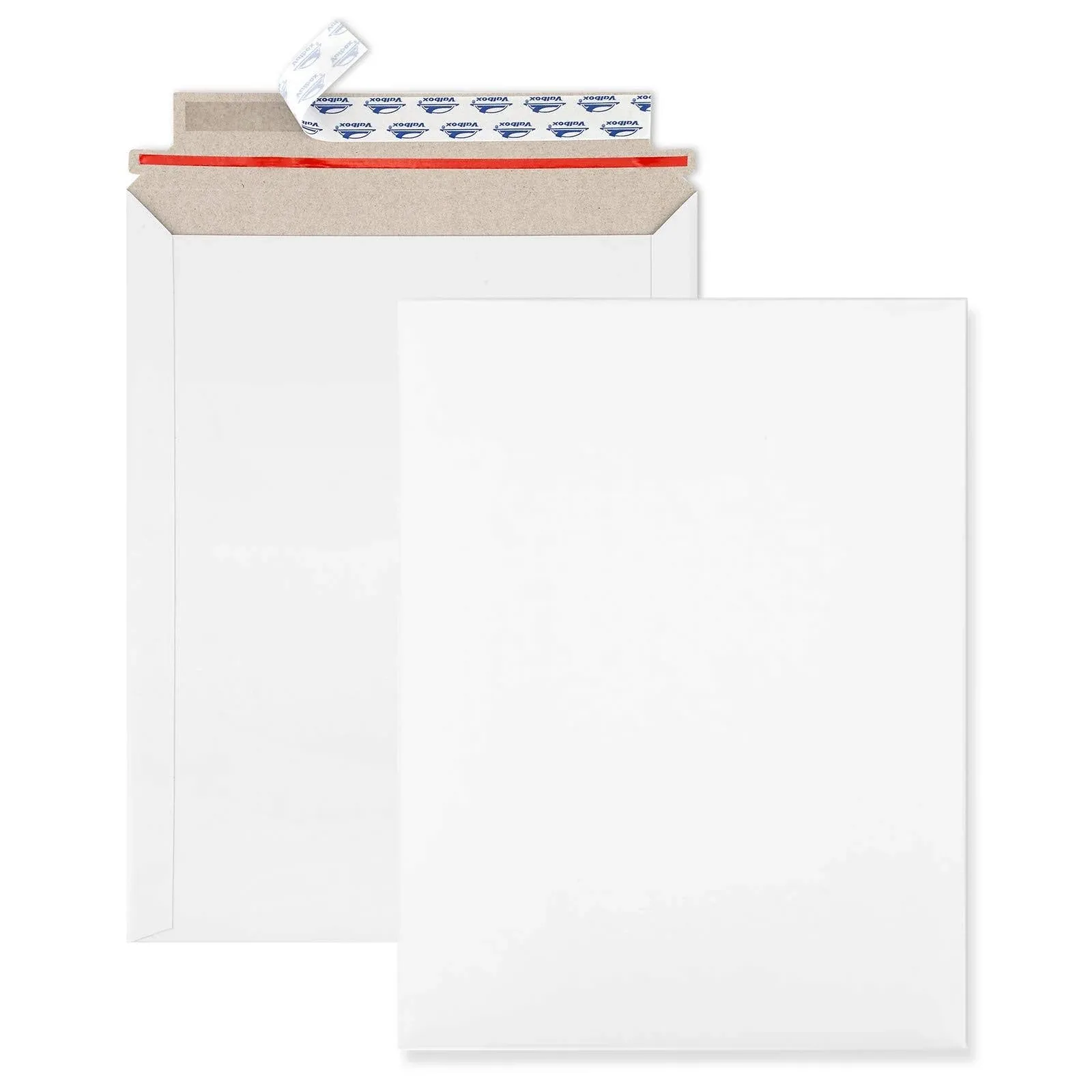 9x11.5 Self Seal Photo Document Mailers 25 Pack Stay Flat White Cardboard Env...