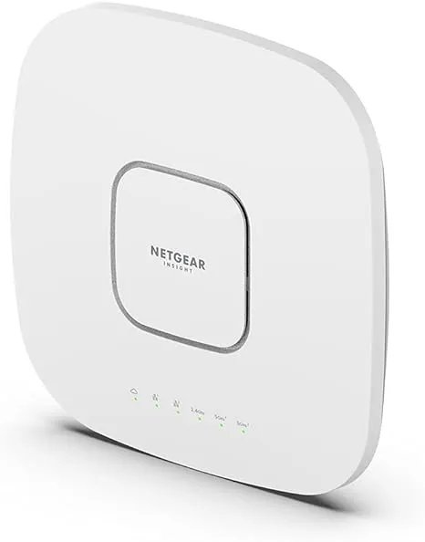 NETGEAR Cloud Managed Wireless Access Point (WAX630E) - WiFi 6E Tri-Band AXE7800 Speed - Mesh - MU-MIMO - 802.11axe - Insight Remote Management - PoE++ - Power Adapter not Included