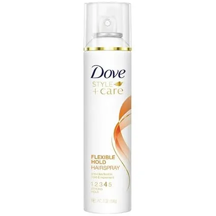 Dove Style + Care Flexible Hold Hairspray, Strong Hold 7 oz (Pack of 5)