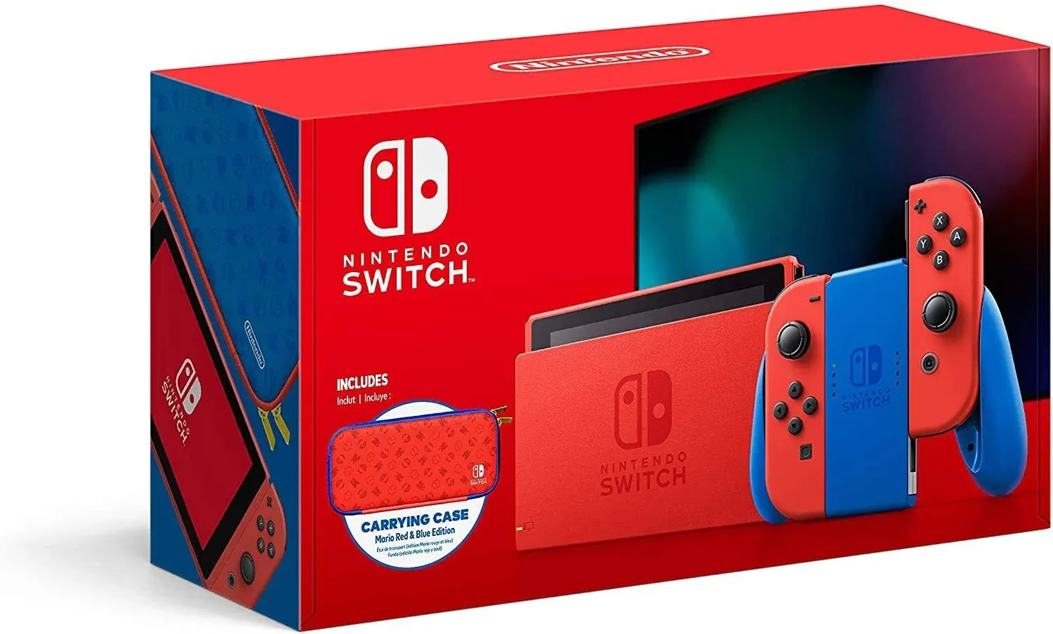 Nintendo Switch Console, Mario Red & Blue Edition, HADSRAAAF