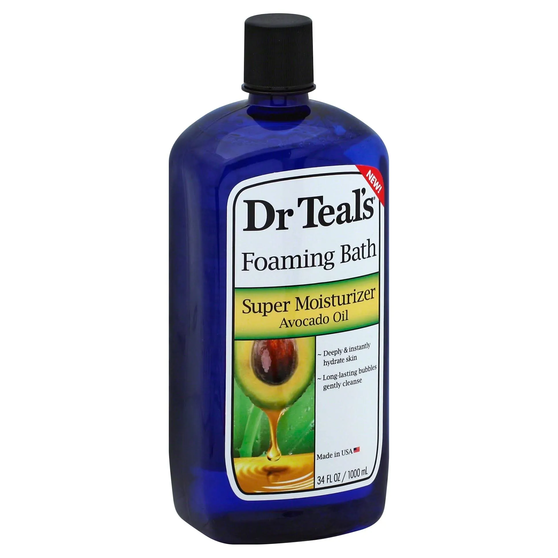 Dr Teal's Super Moisturizer Avocado Oil Foaming Bath, 34 fl oz