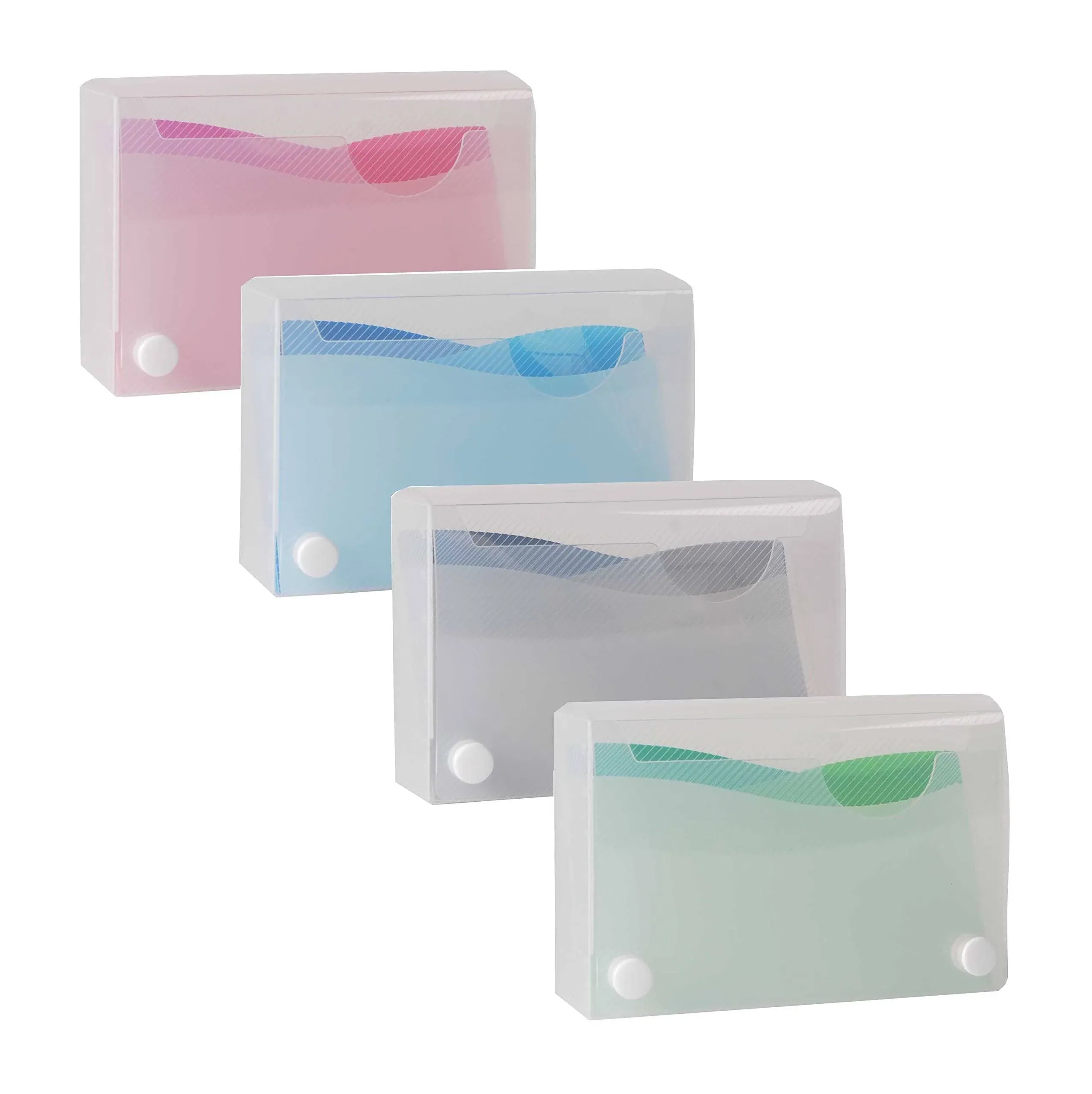 Filexec Products Wave 3"x 5" Index Card Case Pack of 4 (50484-2028)