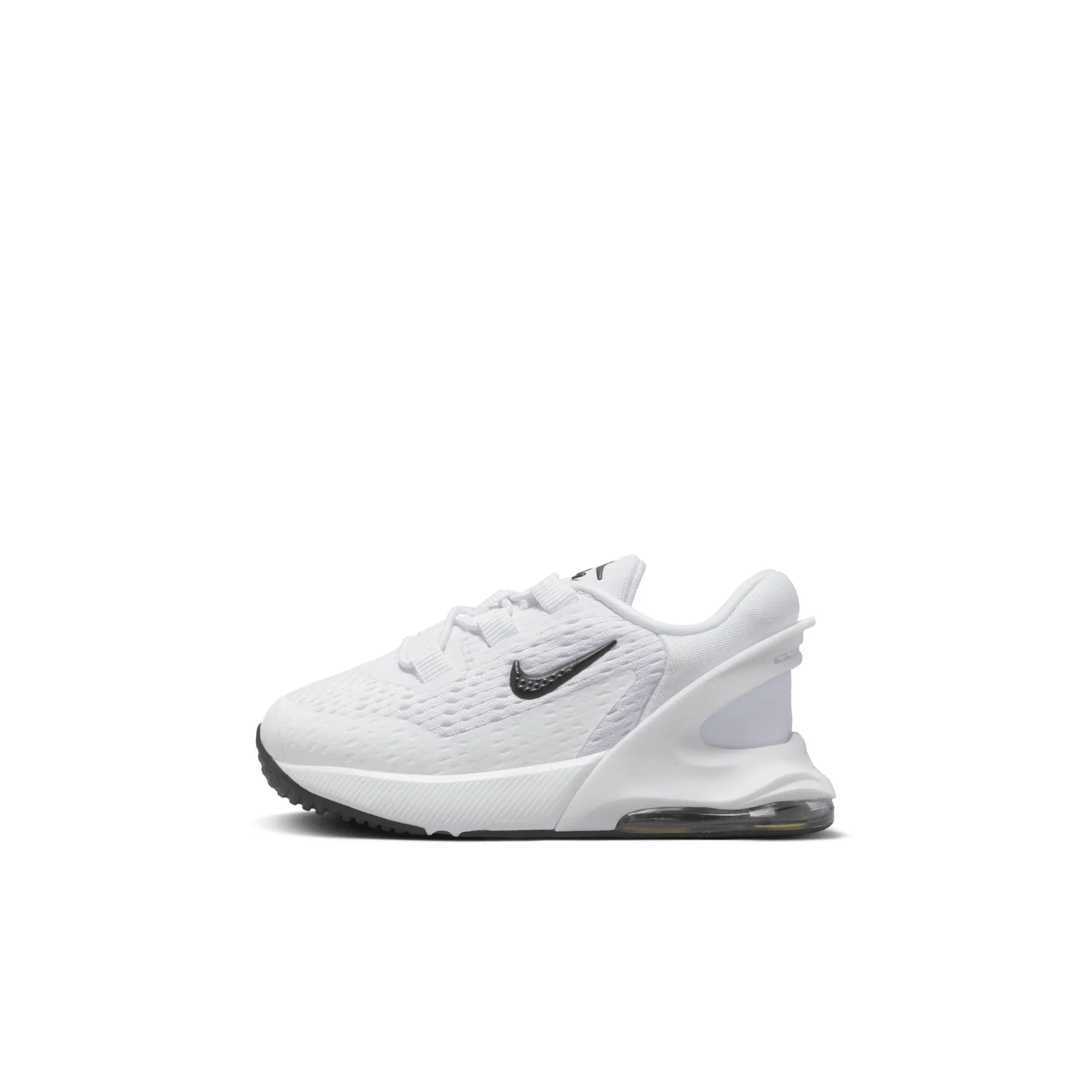 Nike Kids' Toddler Air Max 270 Go Stretch Lace Casual Shoes in White/White Size 4.0