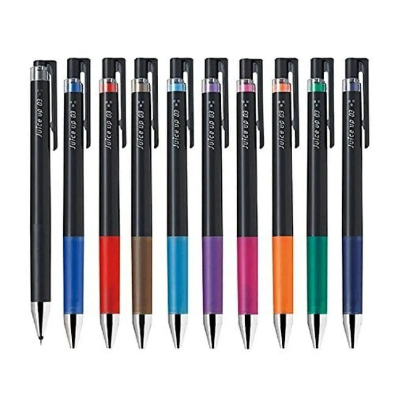 Pilot Juice Up 03 Retractable Gel Ink Pen, Hyper Fine Point 0.3mm, LJP-20S3, 10 Color Set