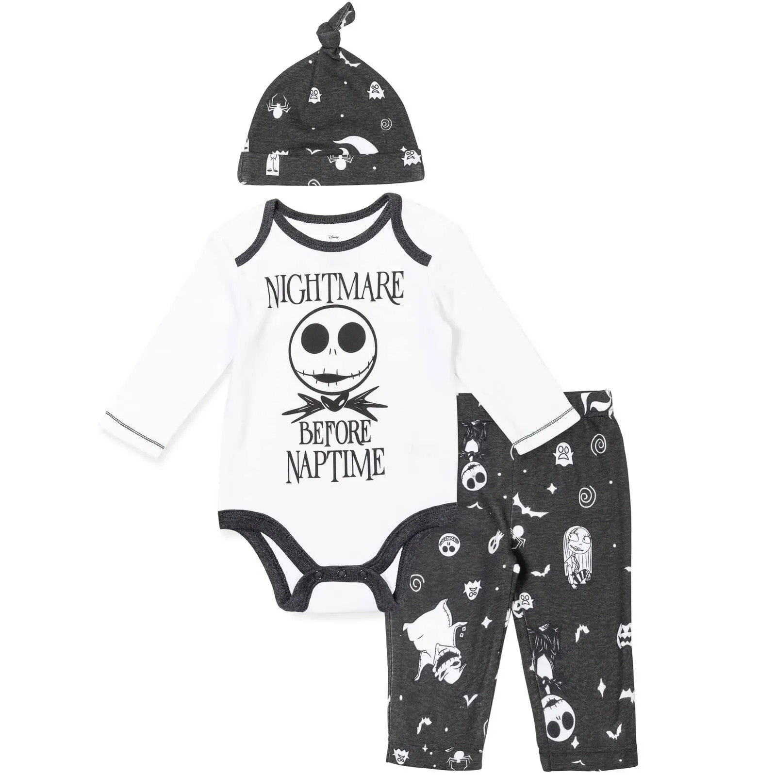 Disney Nightmare Before Christmas Sally Jack Skellington Baby Bodysuit Pants and ...