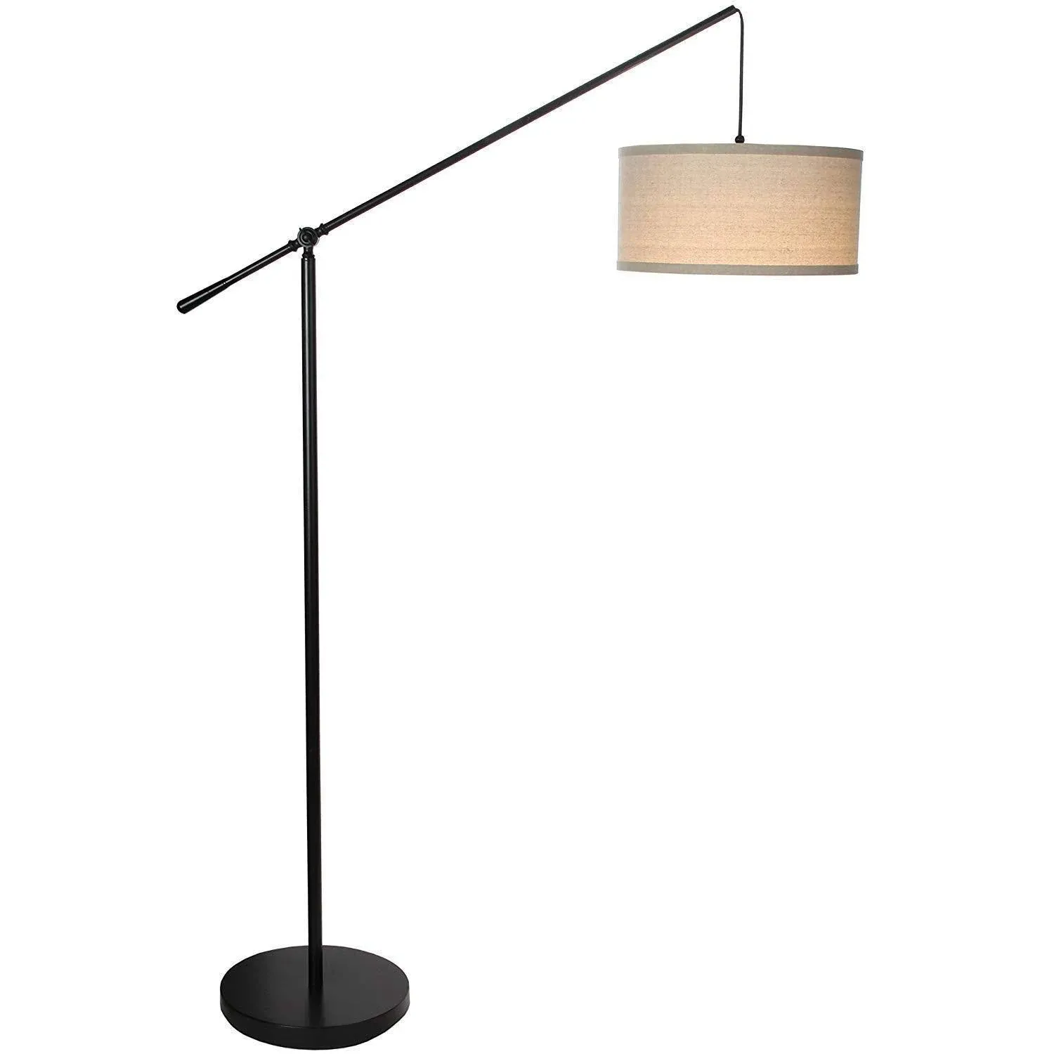 Brightech Hudson LED Arc Floor Lamp - Black