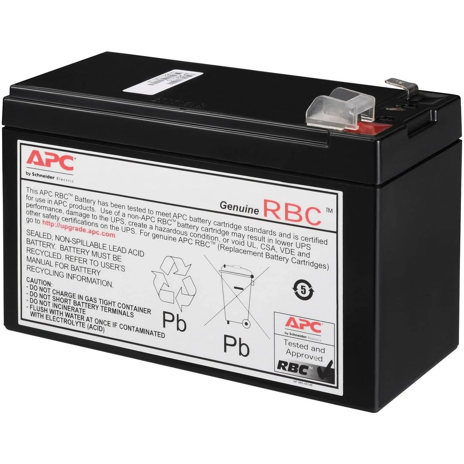 APC Cartridge #110 UPS Replacement Battery Black APCRBC110