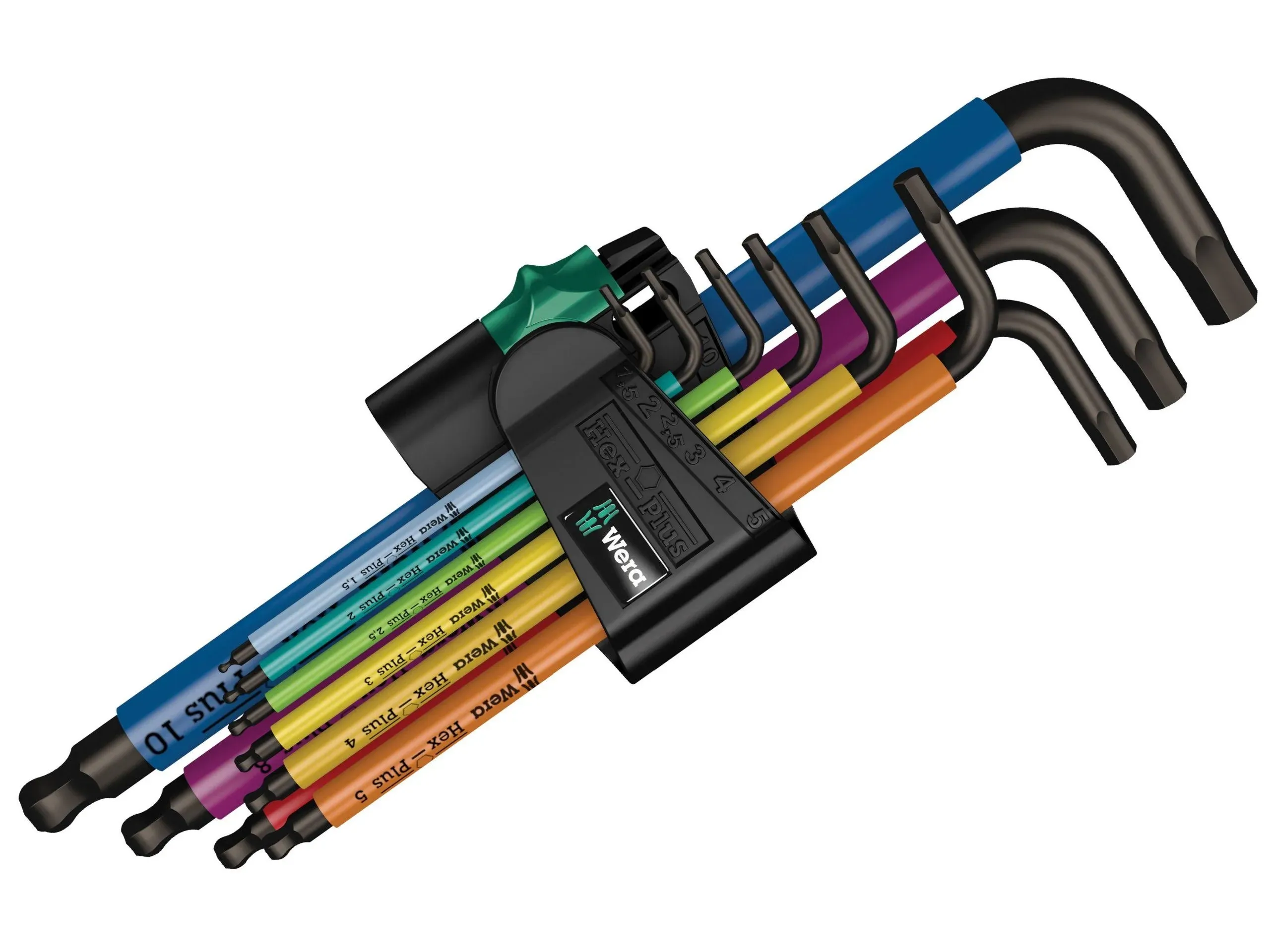 Wera Hex-Plus Multicolor L-Key Wrench Set (Metric)