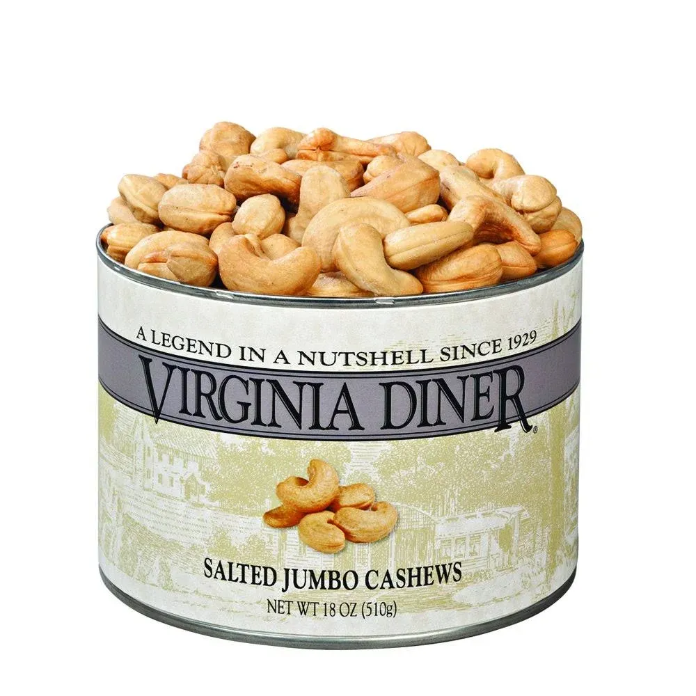 Virginia Diner Salted Jumbo Cashews - 18 oz.