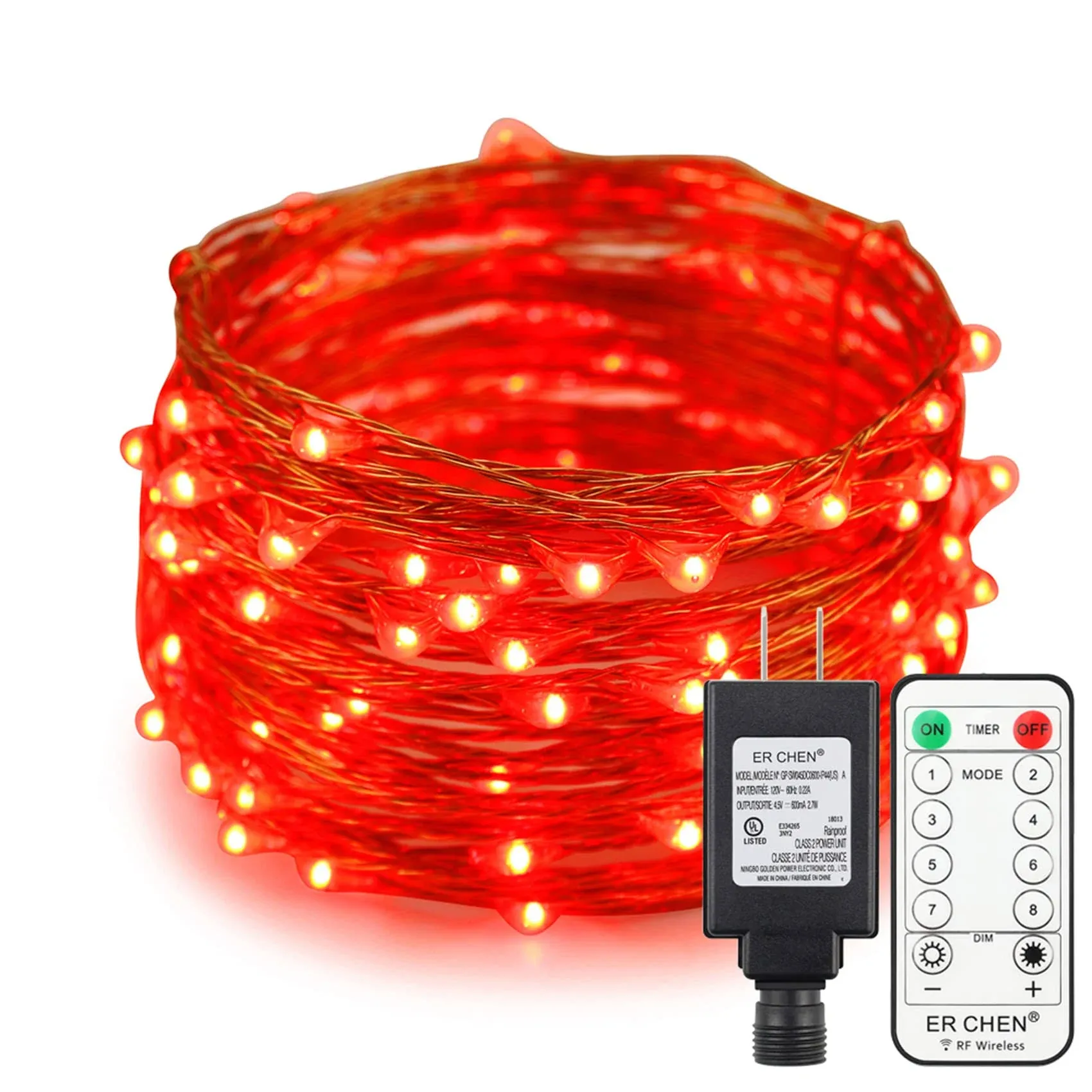 33ft Led String Lights100 Led Starry Lights on 10M Copper Wire String Lights ...