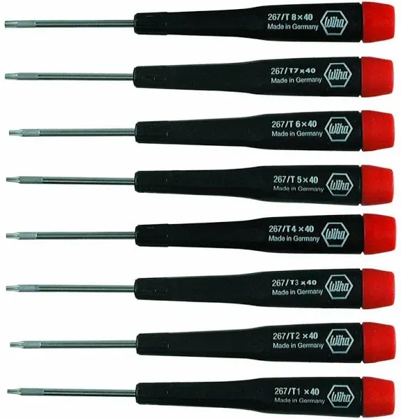 Wiha 26791 8 Piece Precision Torx Screwdriver Set