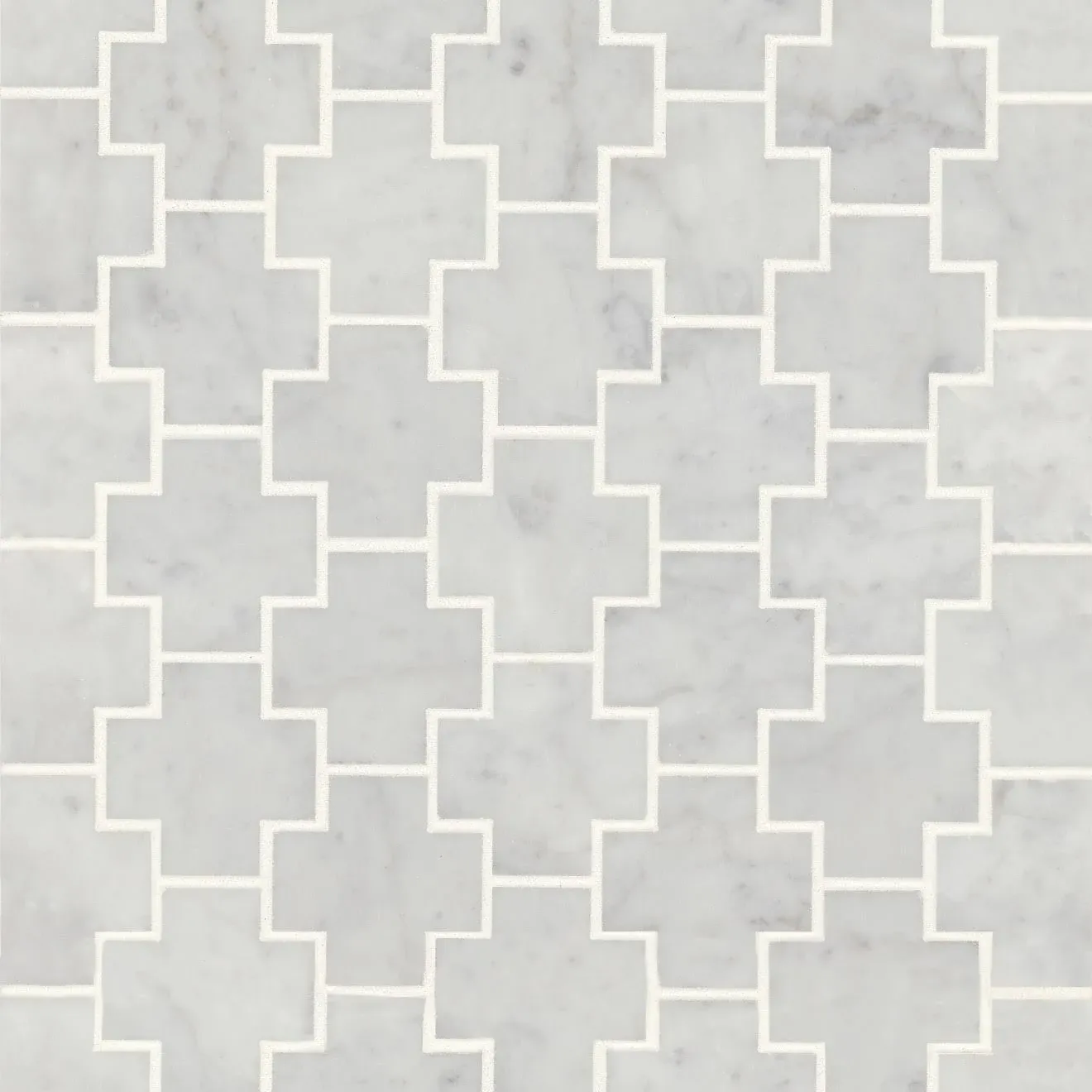 Bedrosians Monet Mosaic 6 Oriental White Tile & Stone