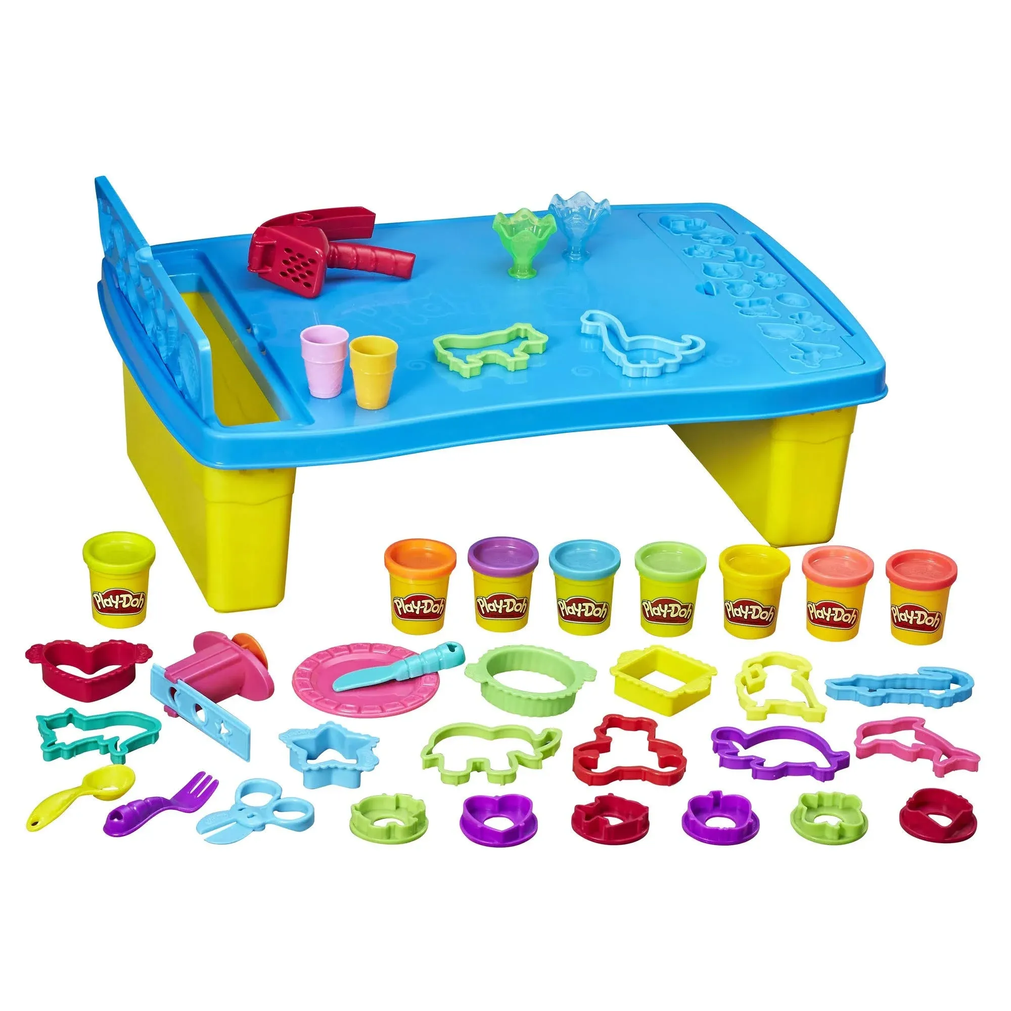 Play-Doh Play &#039;N Store Kids Table 8 Non-Toxic Compounds &amp; 25 Tools 