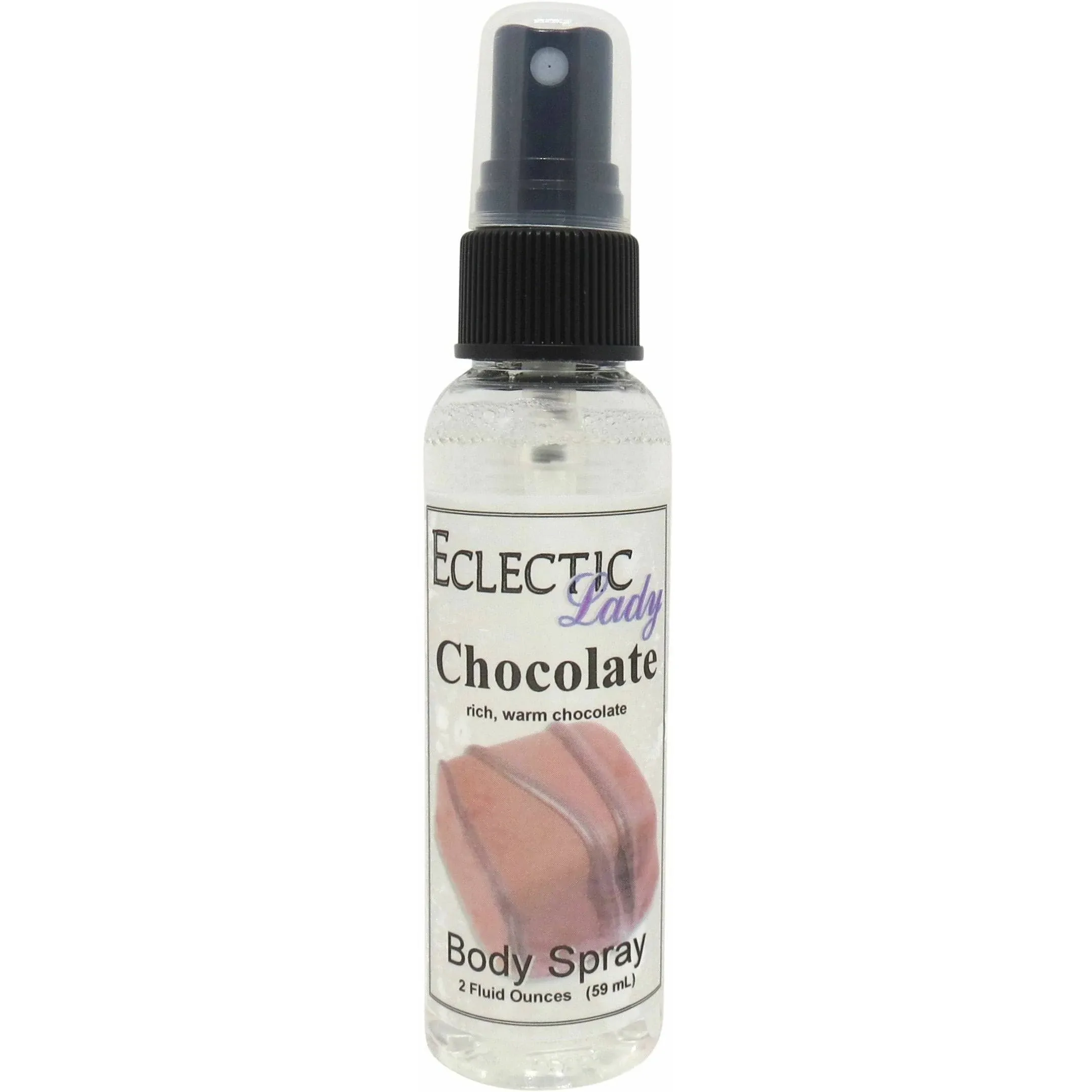 Chocolate Body Spray, 2 ounces, Body Mist for Women with Clean, Light & Gentle Fragrance, Long Lasting Perfume with Comforting Scent for Men & Women, Cologne with Soft, Subtle Aroma For Daily Use