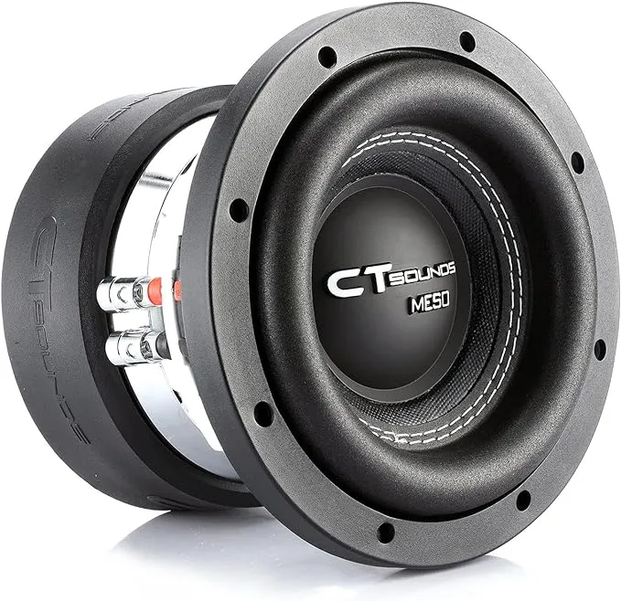 CT Sounds Meso-6.5-D2 6.5 Inch Car Subwoofer Dual 2 Ohm, 800 Watts Max