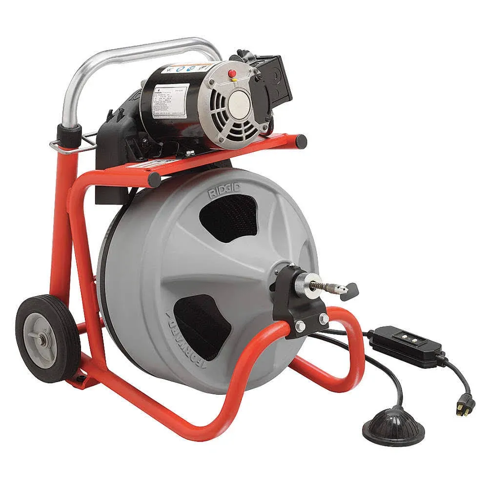 Ridgid 27013 K-400 Drain Cleaning Machine w/ 1/2"x75' Cable