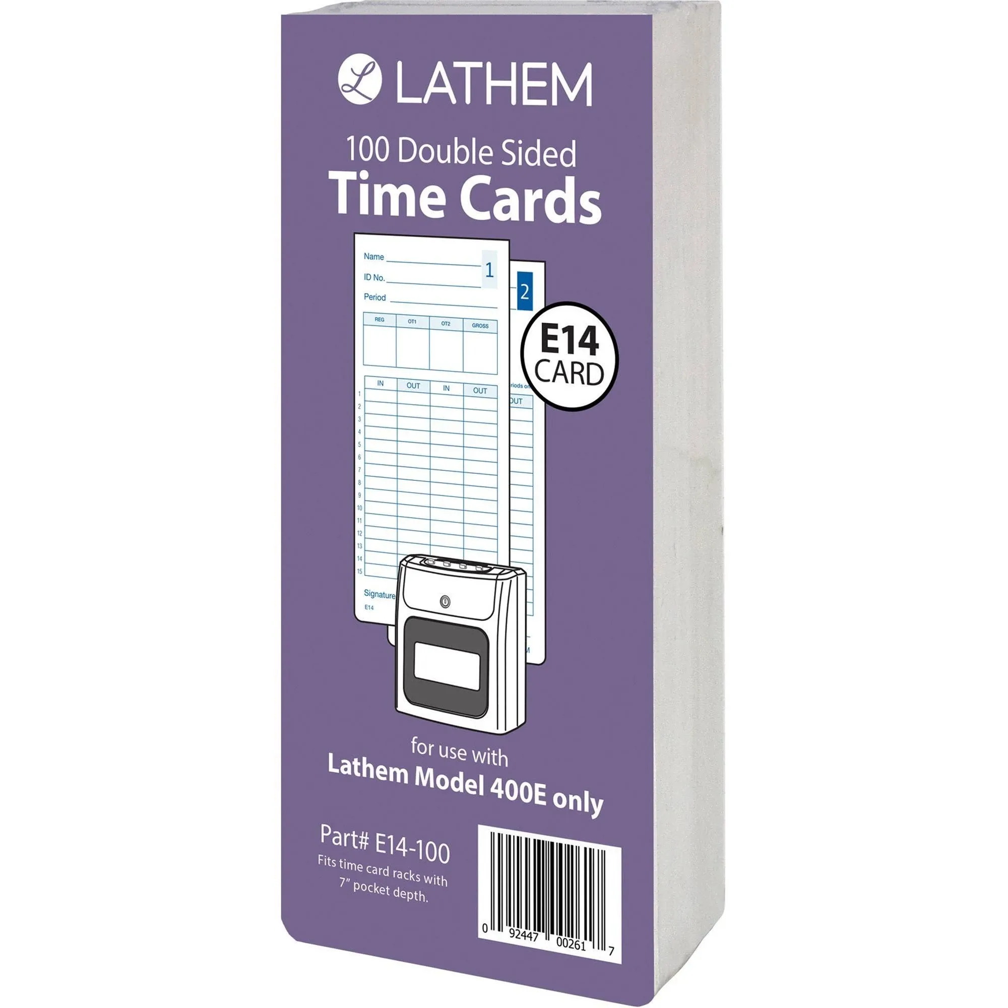 Lathem Time E14-100 Time Cards