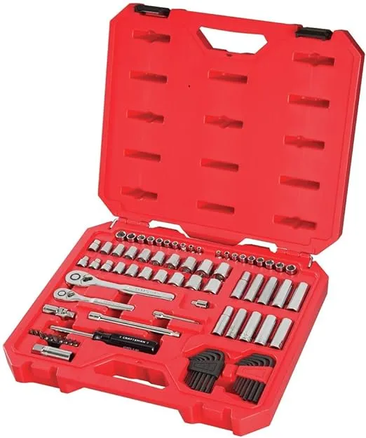 CRAFTSMAN Mechanics Tool Set, SAE/Metric, 1/4-Inch Drive, 83-Piece (CMMT12021)