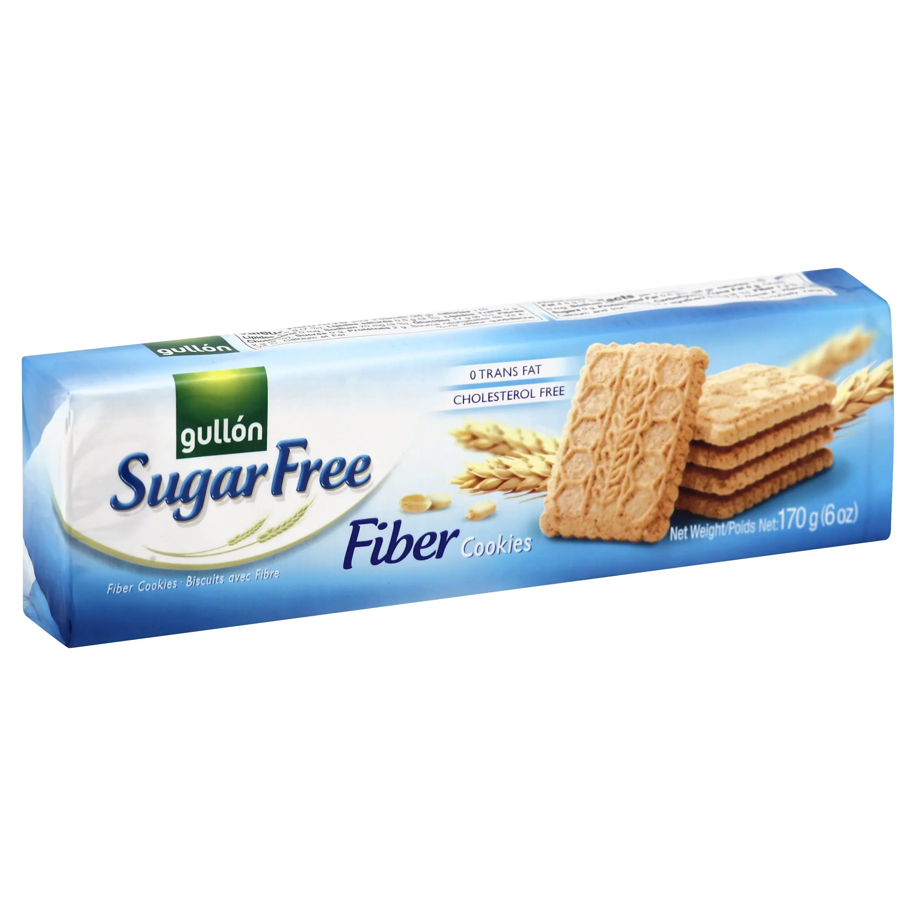 Gullon SF Fiber Cookies 6 Ounce, 170 Gram, Pack of 5