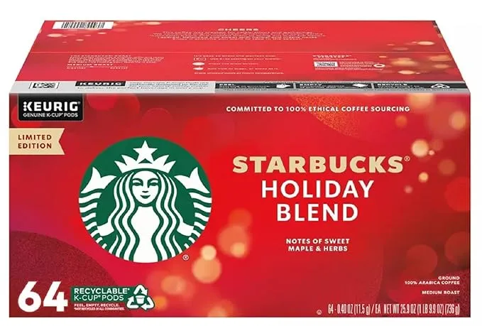 Starbucks K-Cup Coffee Pods—Toasted Coconut Mocha Flavored Coffee—100% Arabica—Naturally Flavored—Limited Edition—6 boxes (60 pods total)