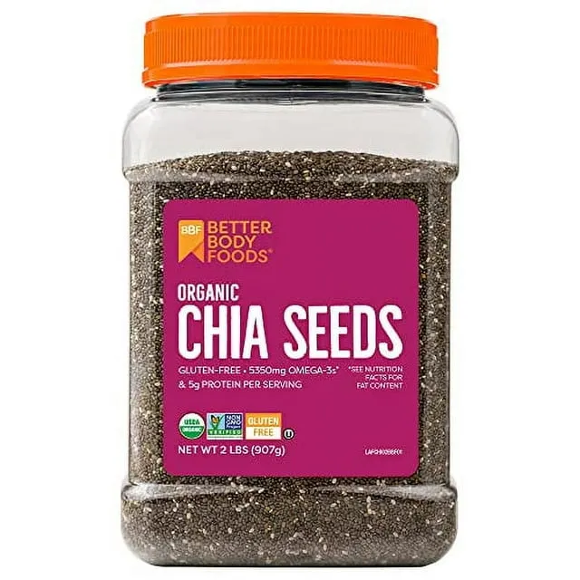 Betterbody Foods Chia Seeds, Organic - 2 lbs (907 g)