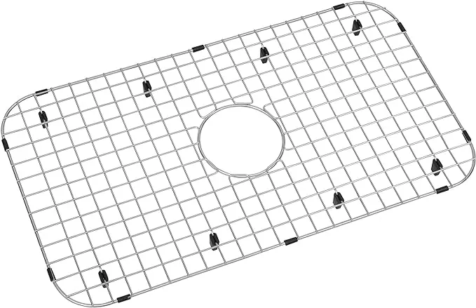 Zeesink Kitchen Sink Grid 26" X 14",Sink Protectors for Kitchen Sink,Sink Grate,Sink Bottom Grid with Center Drain