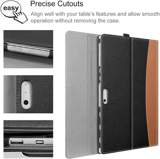 Portfolio Case for 12.3 inch Microsoft Surface Pro 7 Plus, Surface Pro 7, Surface ...