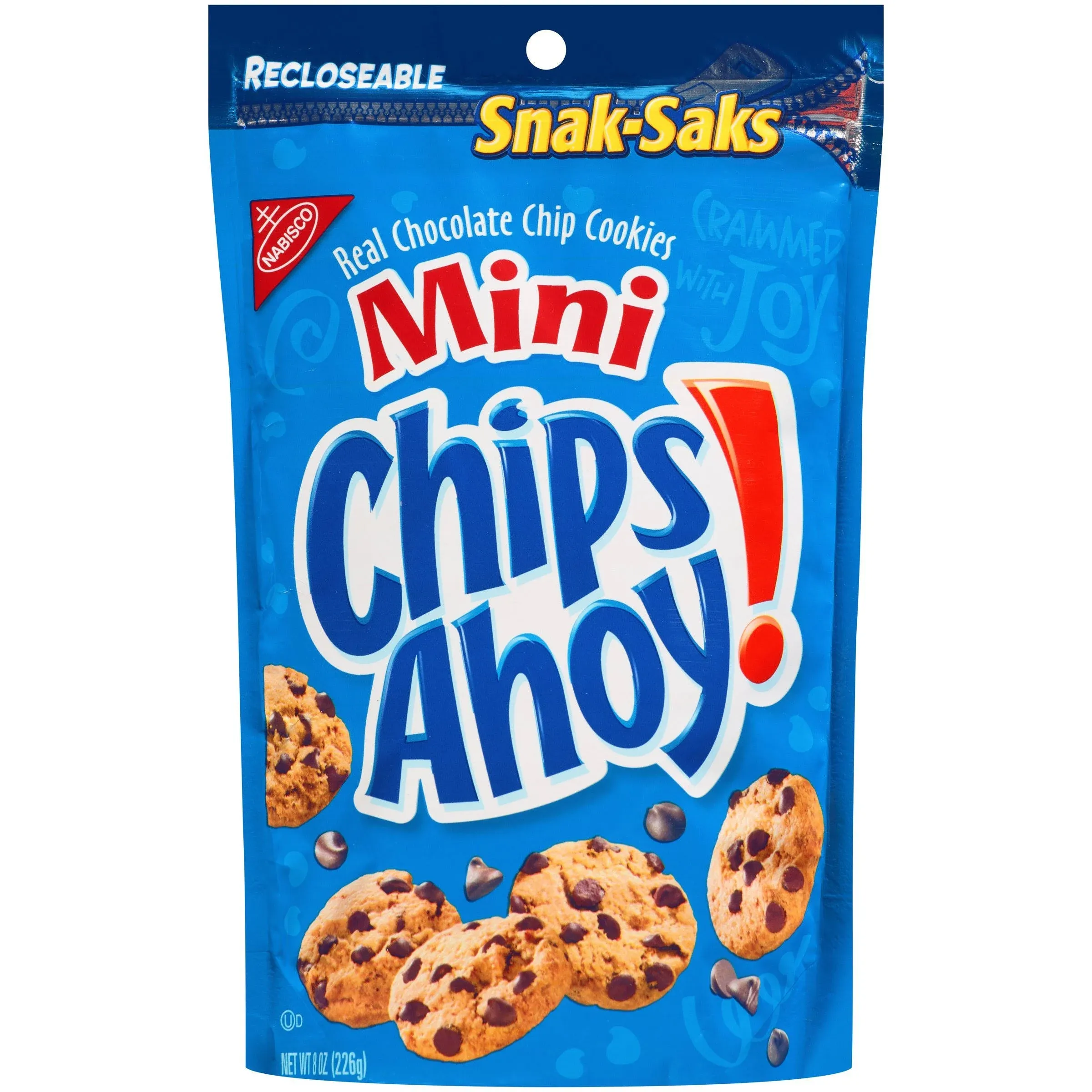 CHIPS AHOY! Mini Original Chocolate Chip Cookies, Snack 8 Ounce (Pack of 12) 