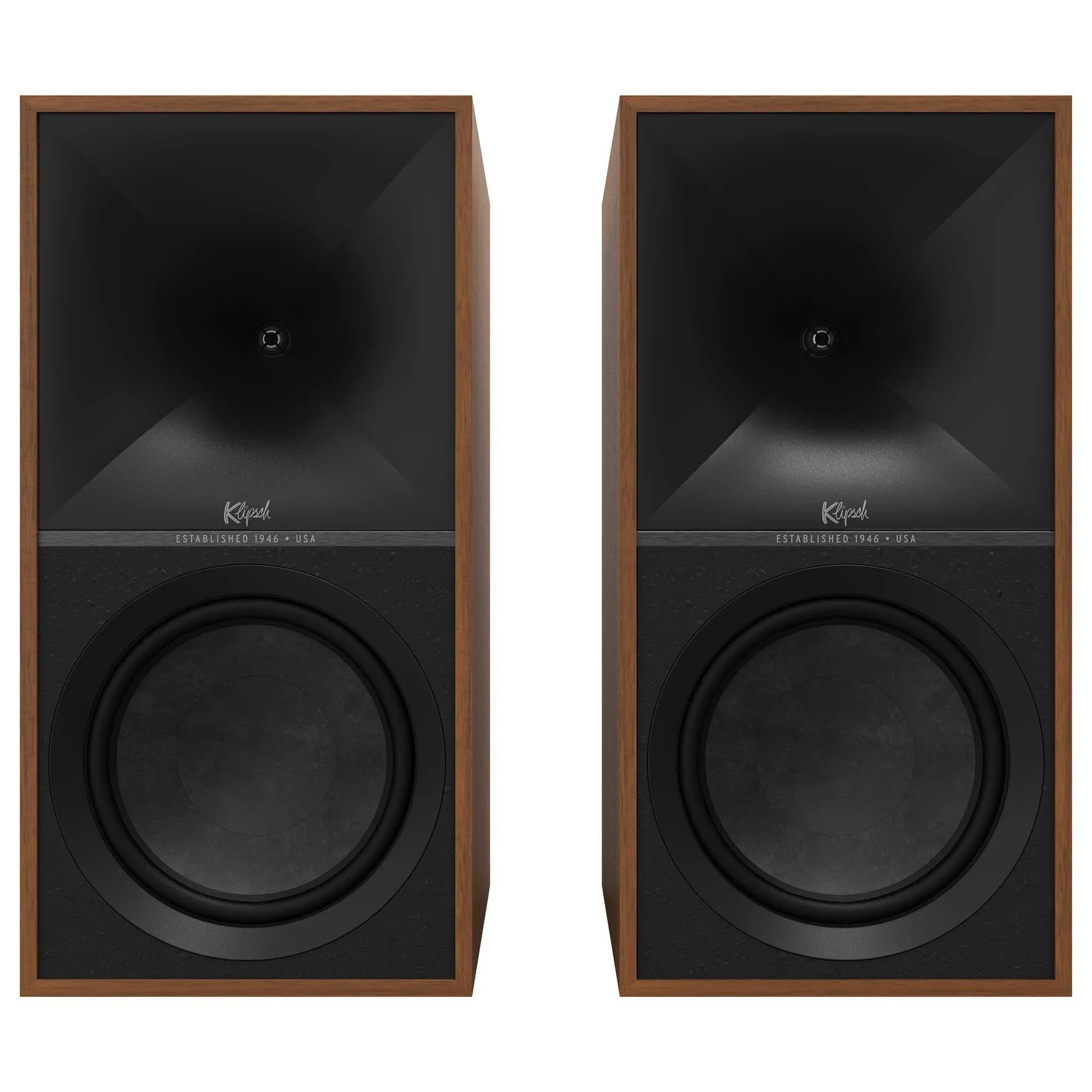 Klipsch The Nines Powered Speakers - Pair Walnut