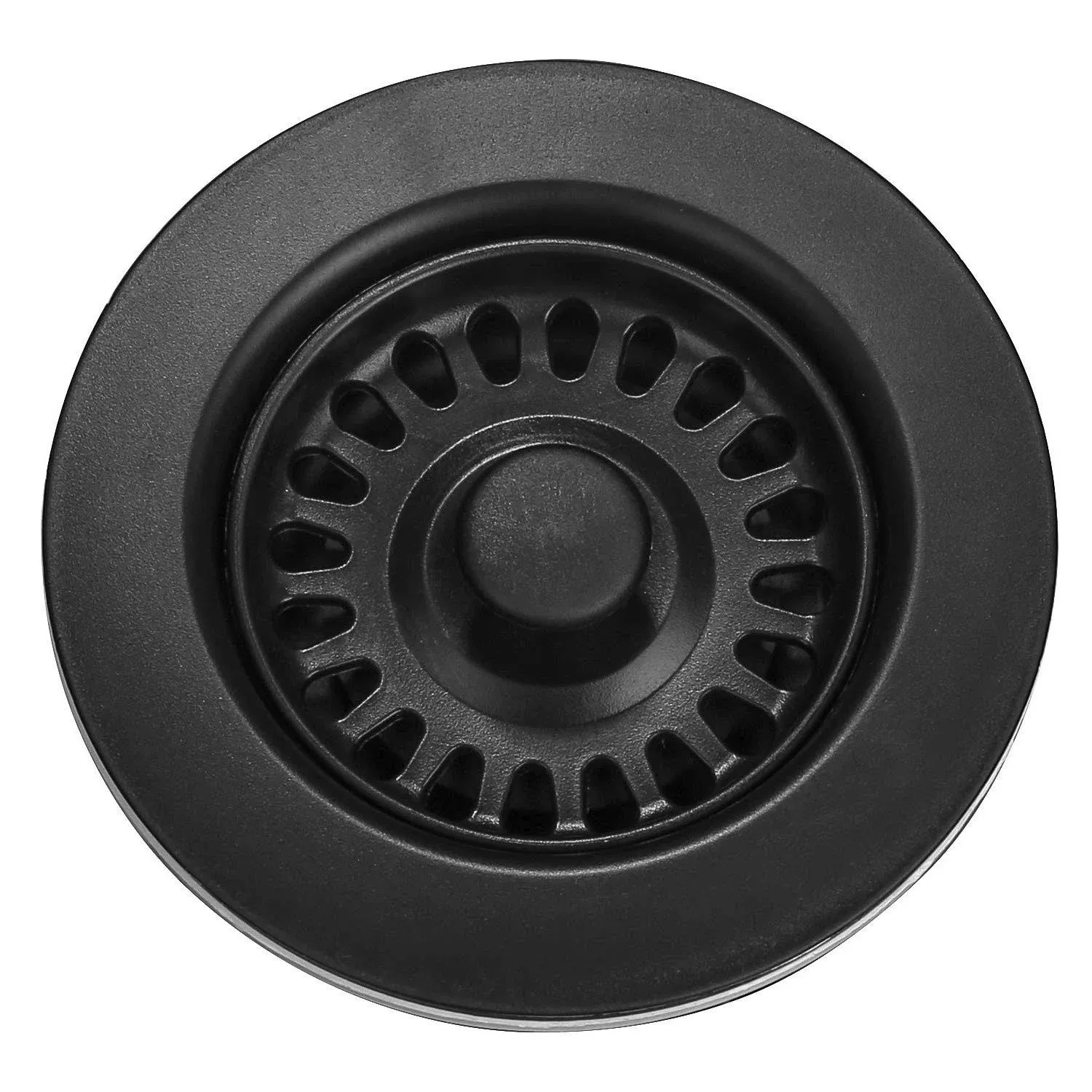 Serene Valley NDA0052 3.5-in Black Sink Strainer Assembly with Stopper for ...