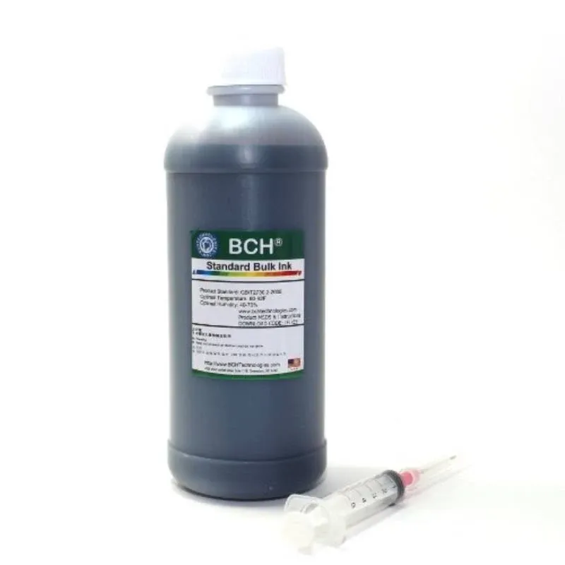 BCH Standard 500 ml (16.9 oz) Black Refill Ink for Epson Printers