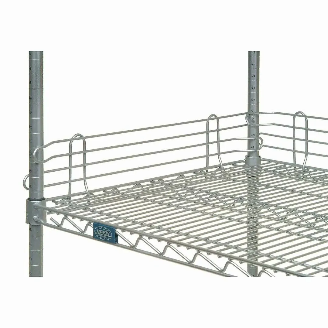 Nexel Wire Shelf Ledge, 48"W x 4"H, Chrome