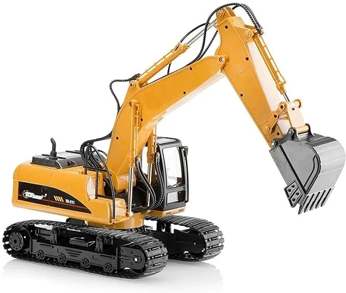 Top Race Excavator Toys for Kids - Metal Construction Vehicles Diecast Excavator - Sandbox Digger Toy Construction Equipment - Ideal Birthday for KidsTop Race Excavator Toys for Kids - Metal Construction Vehicles Diecast Excavator - Sandbo…