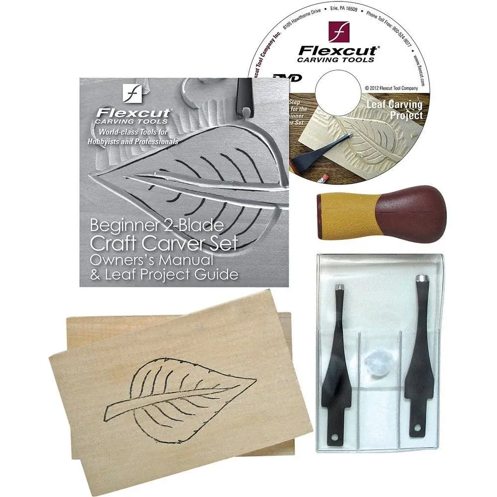 Flexcut Beginner 2-Blade Craft Carver Set