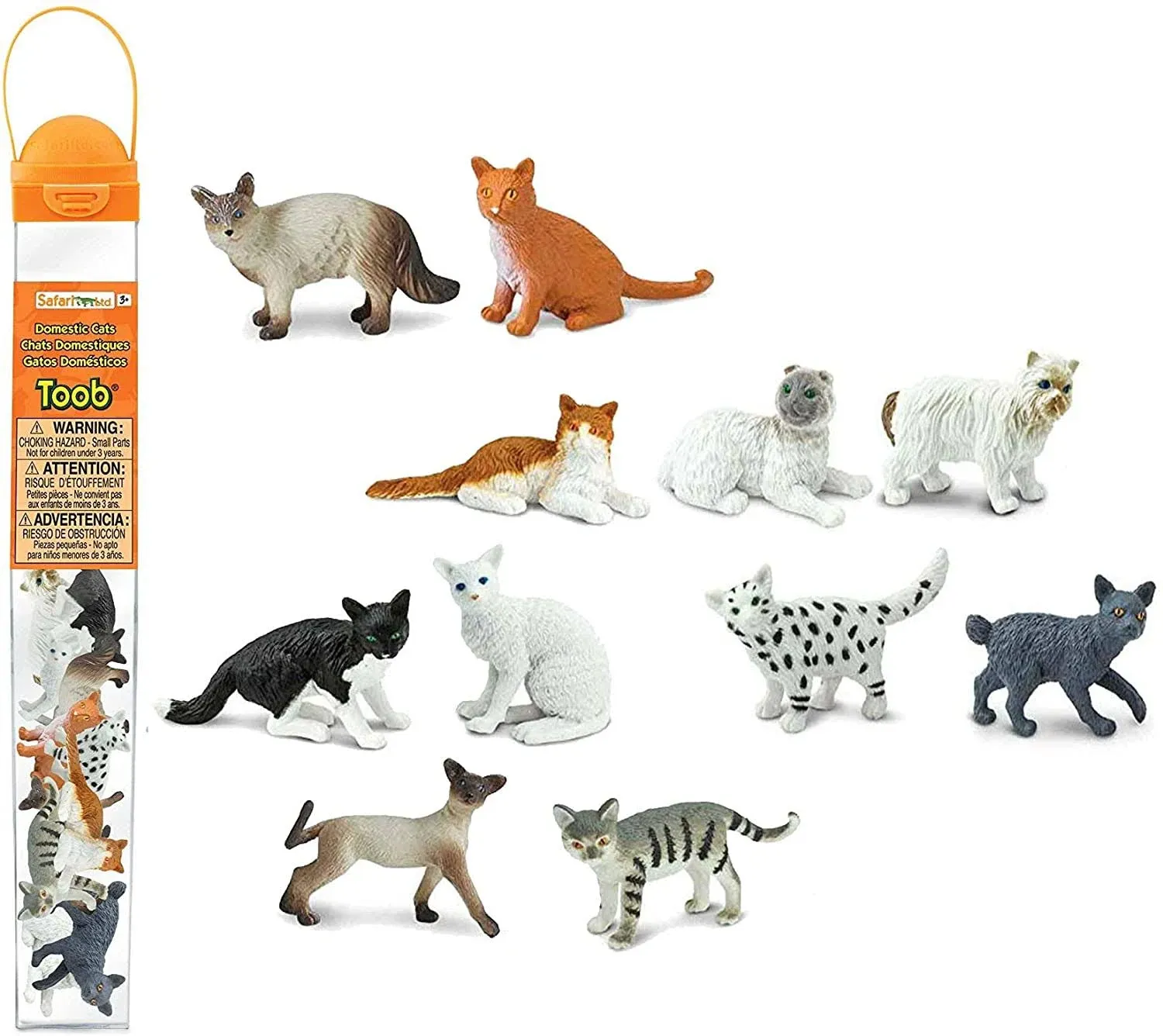 Safari Ltd Domestic Cats Toob Miniature Collectibles 