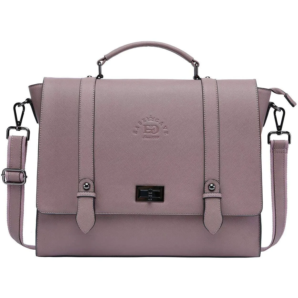 Easegave Laptop Bag for Women,Crossbody Bags 17.3-inch, A-Purple