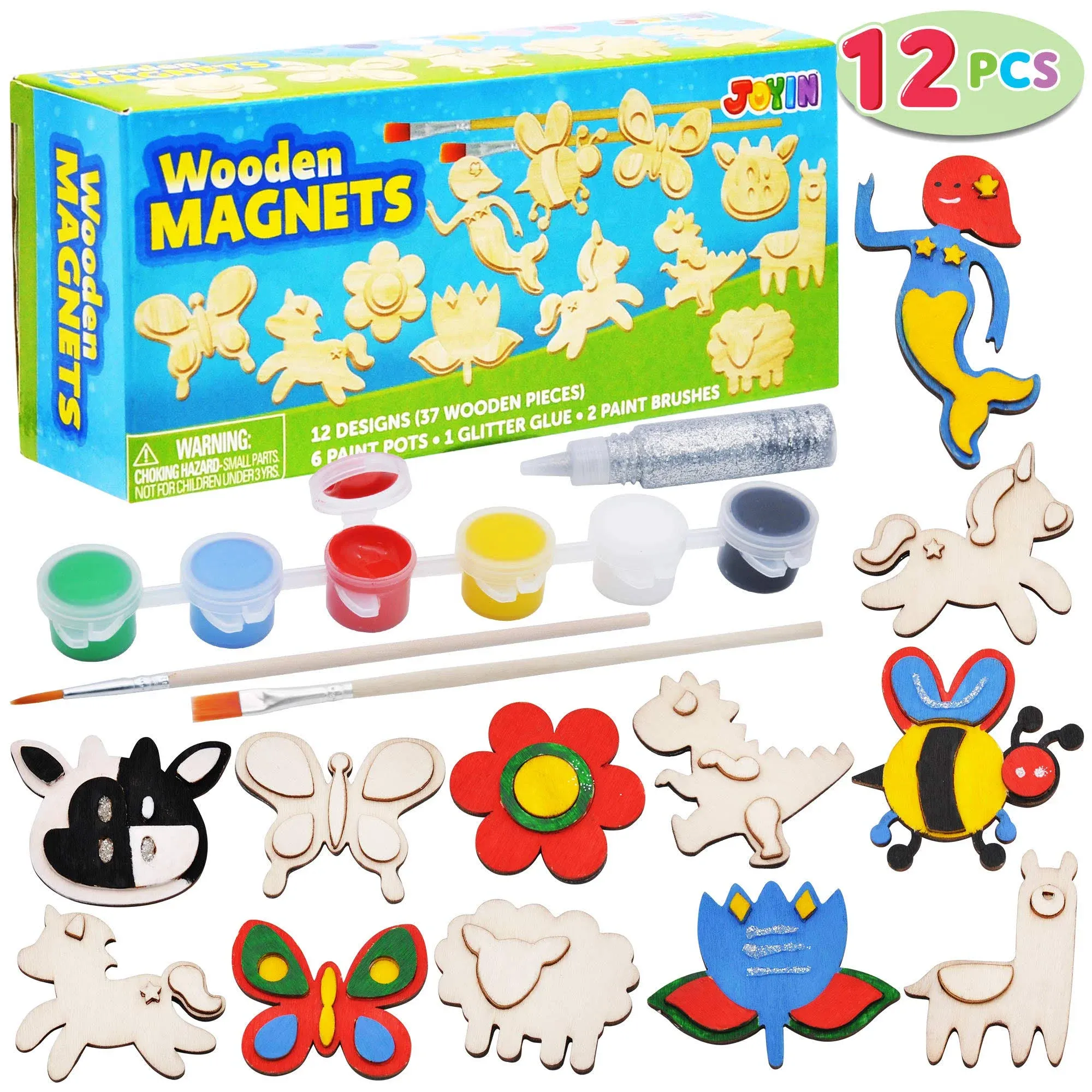 Wooden Magnets, Spring Arts & Crafts for Boys and Girls Ages 4+, Child