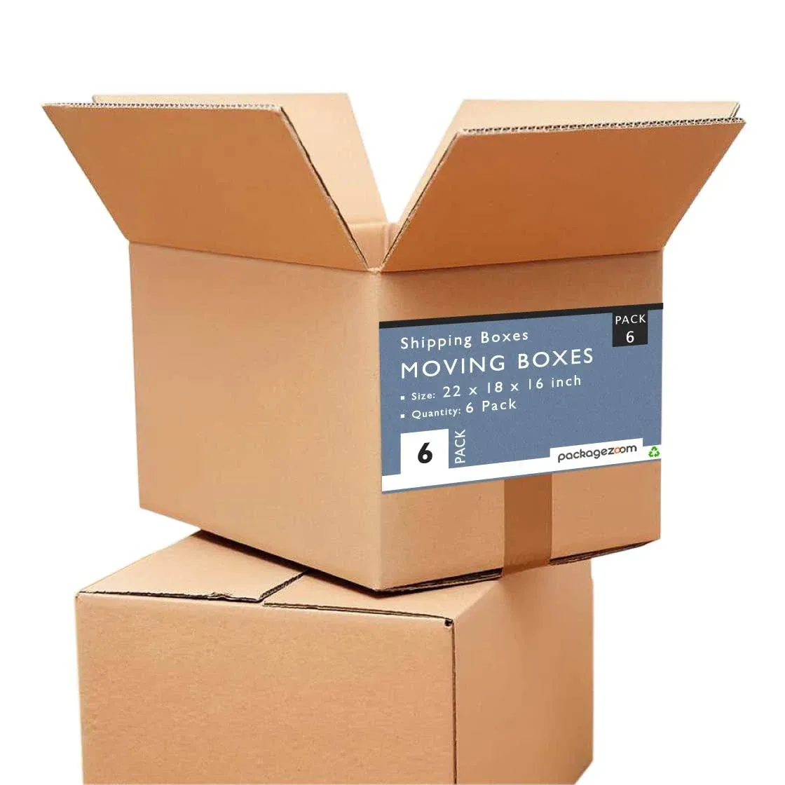 22 x 18 x 16 Cardboard Moving Boxes - Large Shipping Boxes 6 Pack For Moving ...