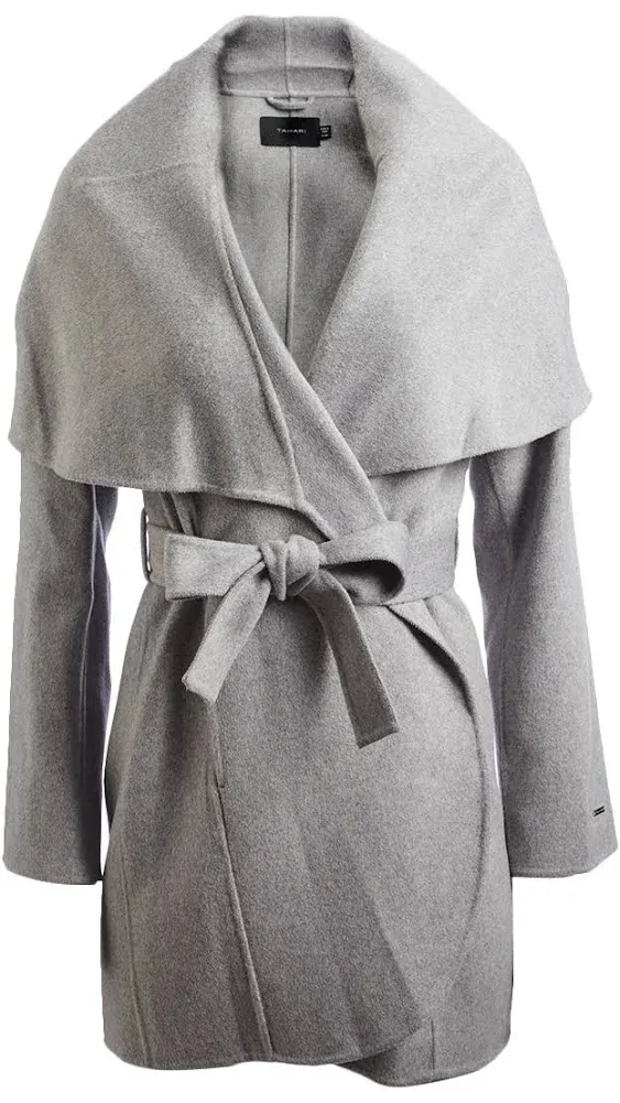 Tahari Women's Marilyn Wool Wrap Coat