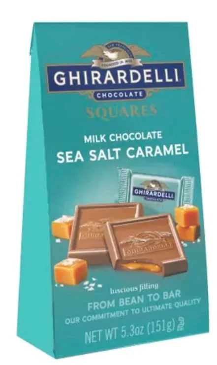 Ghirardelli Caramel Milk Chocolate Squares